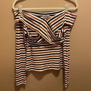 Charlotte Russe off the shoulder long sleeve